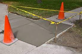 Concrete and cement sidewalk repair contractor near me