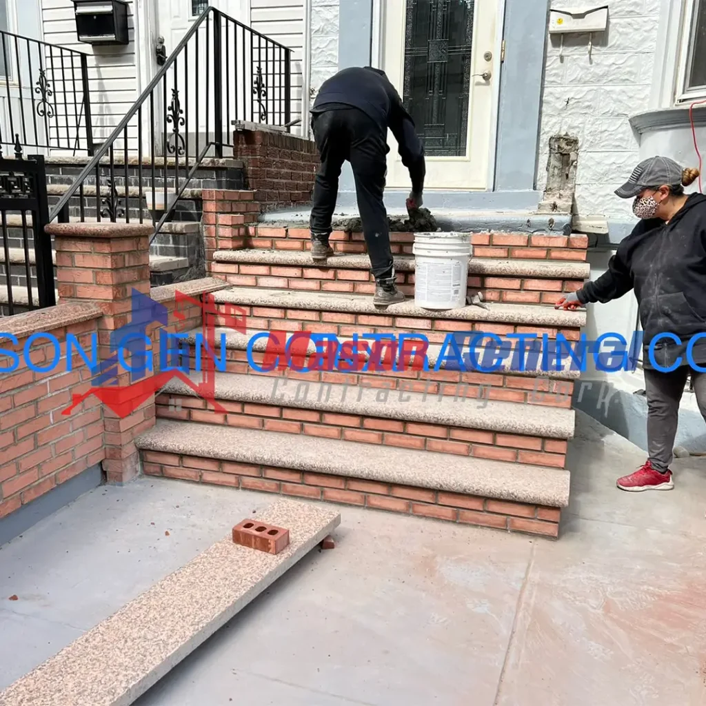 Stoop and porch repair by our crew